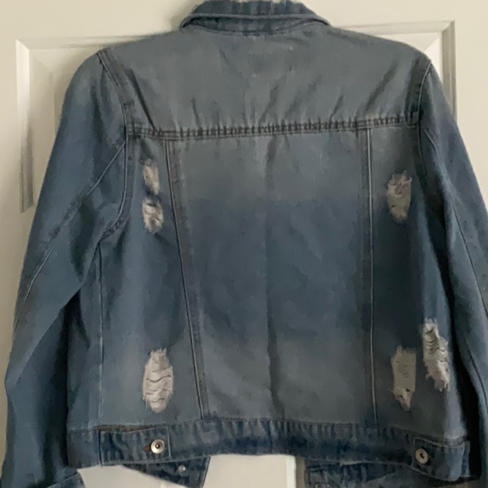 Distressed Jean Jacket - Picture 4 of 5